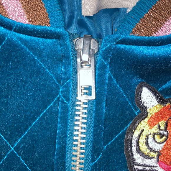 Size 8 ASOS Turquoise Bomber Jacket (Limited Edition) - Picture 6 of 10